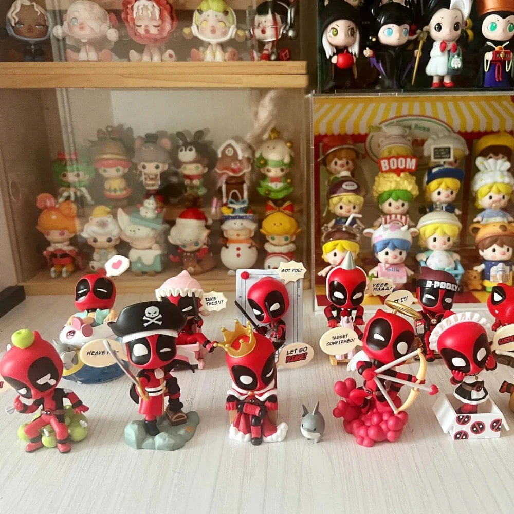 Marvel Deadpool Series Blind Box Toys Kawaii Cartoon Film Action Figure Model Doll Surprise Gifts Desk Ornament Collection Toys