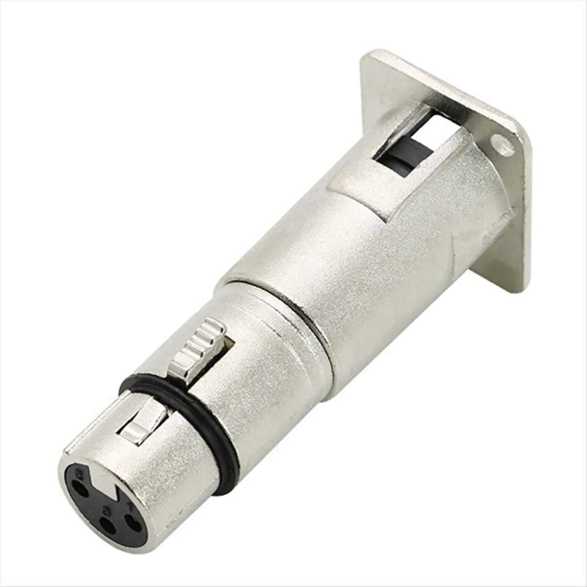 A64I Three-Core D-Type Metal Socket for Audio Connection Converter XLR Mounting Base XLR Male to XLR Female