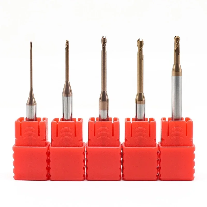 R0.5/R0.75/R1.5 Deep Groove Alloy Ball Milling Cutter Avoiding Long Neck Cutting Lengthening CNC 2F Deep Hole Steel For Metal