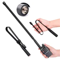 Baofeng Walkie Talkie Radio Antenna 136-520MH VHF/UHF Dual Band Amplifier Outdoor Long Range Signal Booster Foldable Flexible