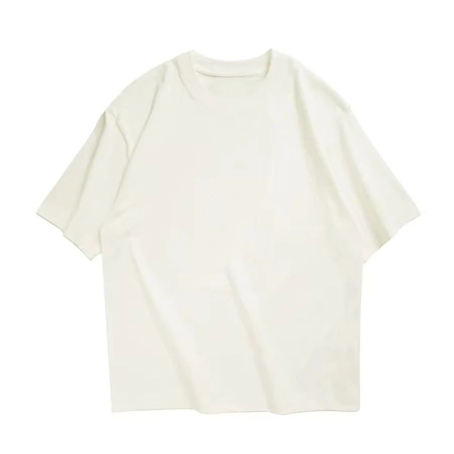 Koreanische Streetwear Damen Oversized Sommer Herren Mehrfarbiges Casual Damen T-Shirt Unisex Basic Einfarbiges Junges Cooles Top – Detail 3