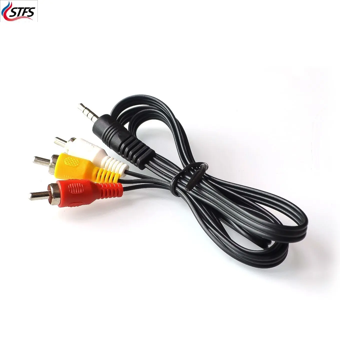 

60cm 3.5mm Jack Plug Male to 3 RCA Adapter High Quality 3.5 to RCA Male Audio Video AV Cable Wire Cord
