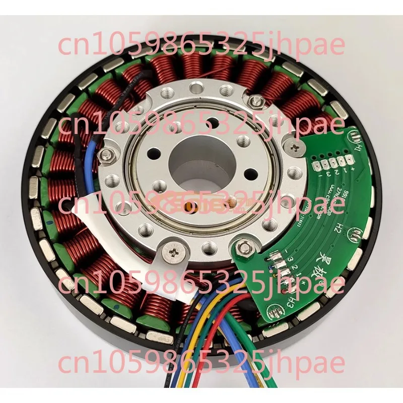 Torque 2.0Nm Hollow Shaft Three-Phase DC Brushless Motor Large Torque Disc Flat