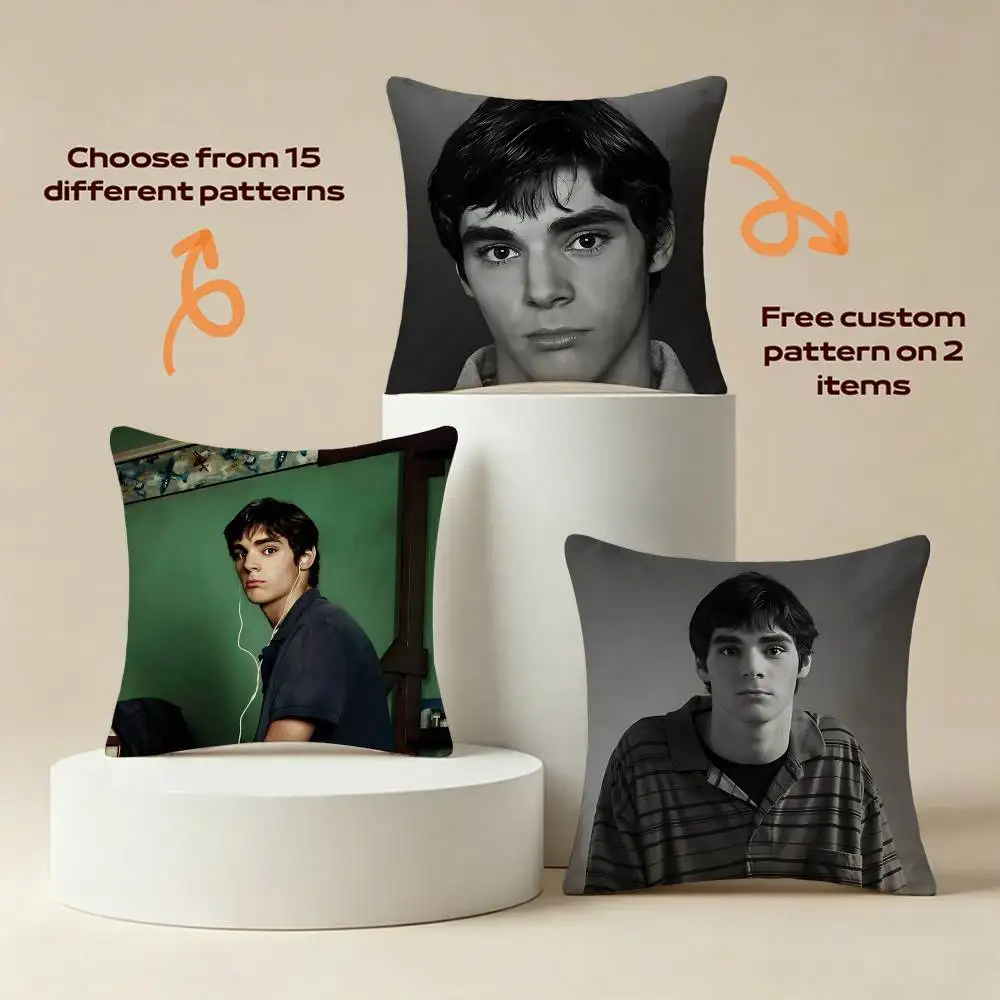 RIP Flynn Actor RJ-Mitte Square Sofa Pillow Cover Solid Color Living Room Home Decor Cushion Case