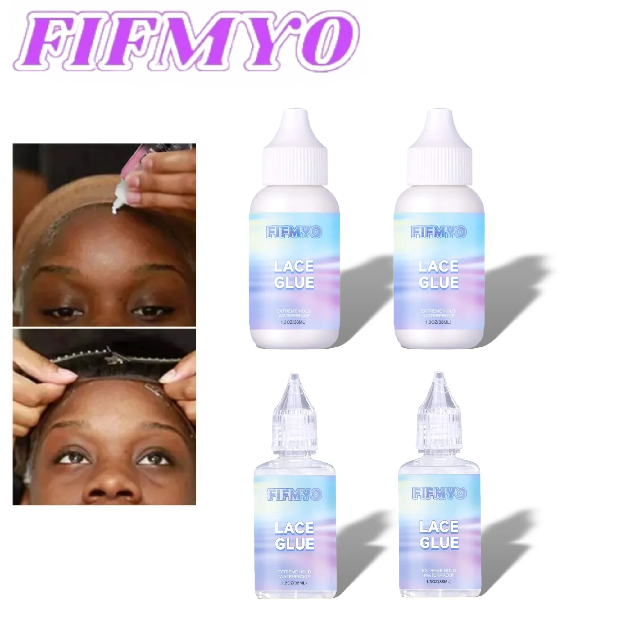 

Extreme Hold Lace Wig Glue Warterproof Wig Bonding Glue Invisible Lace Glue and Hair Glue Remover for Lace Front Wig Install Kit