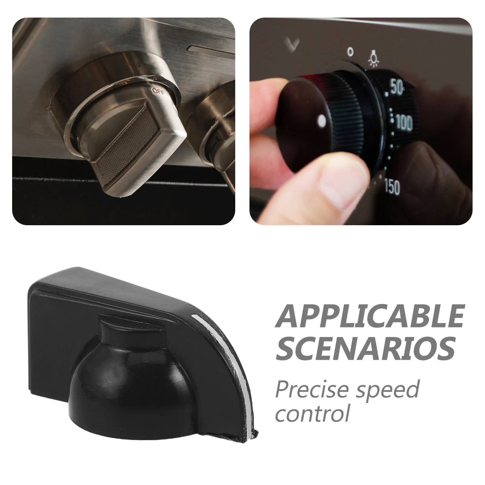 

20Pcs Speed Control Knob Guitar Control Knobs Black Plastic Precision Adjustment for Electric Guitar Parts Volume Tone