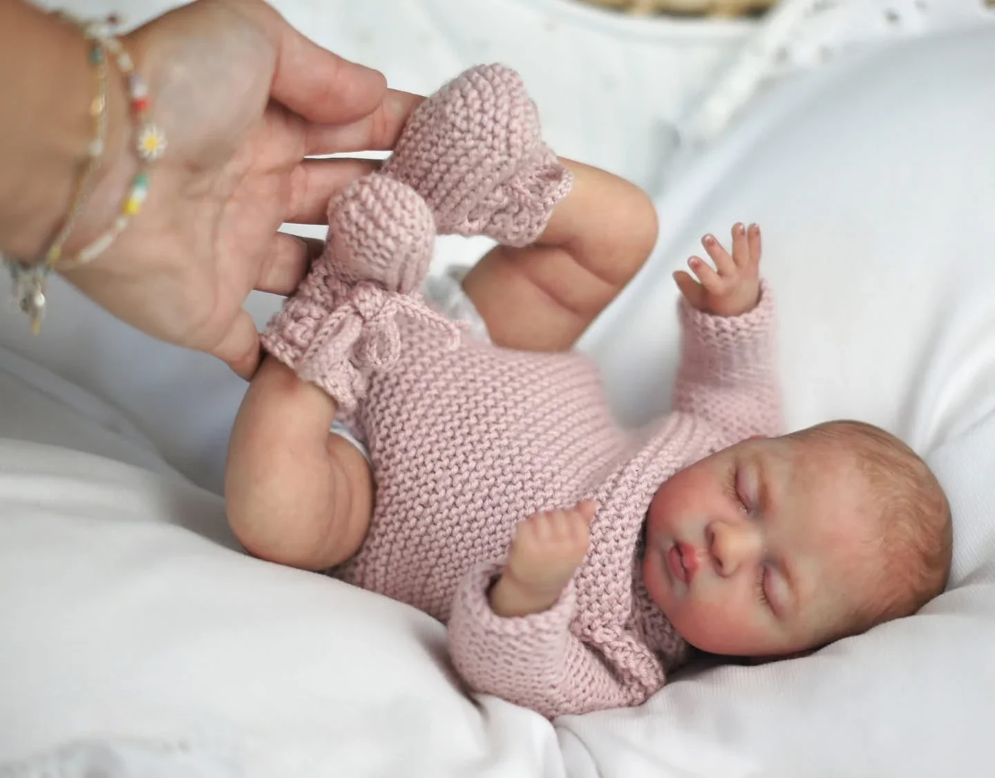 12 Zoll Luna weicher Stoffkörper, handbemaltes Haar, kuscheliges, lebensechtes Reborn-Baby, mehrere Schichten, Malerei, Sammlerstücke, Kunstpuppe