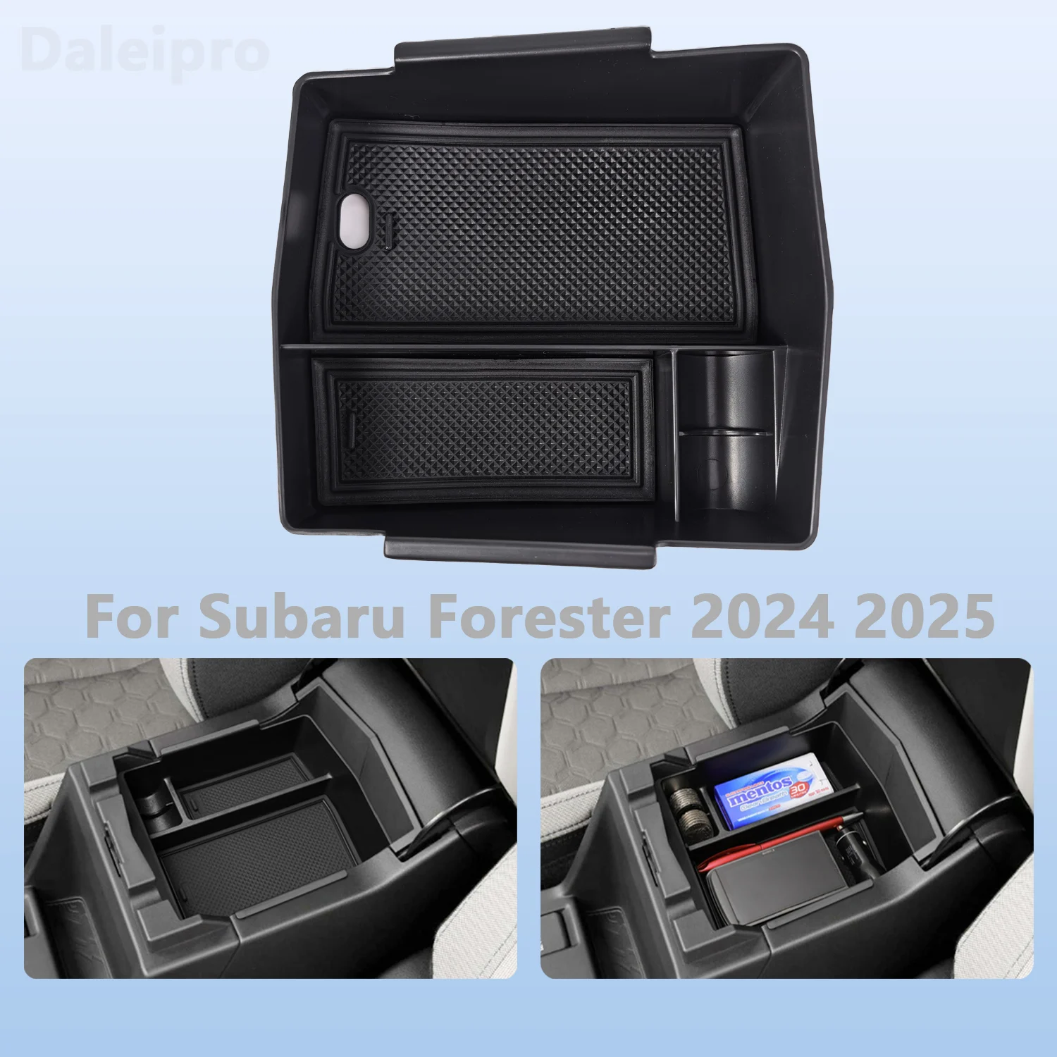 

Для Subaru Forester 2024 2025, органайзер для центральной консоли, лоток для хранения в подлокотнике, многослойный ящик для хранения, аксессуары для рейнджеров