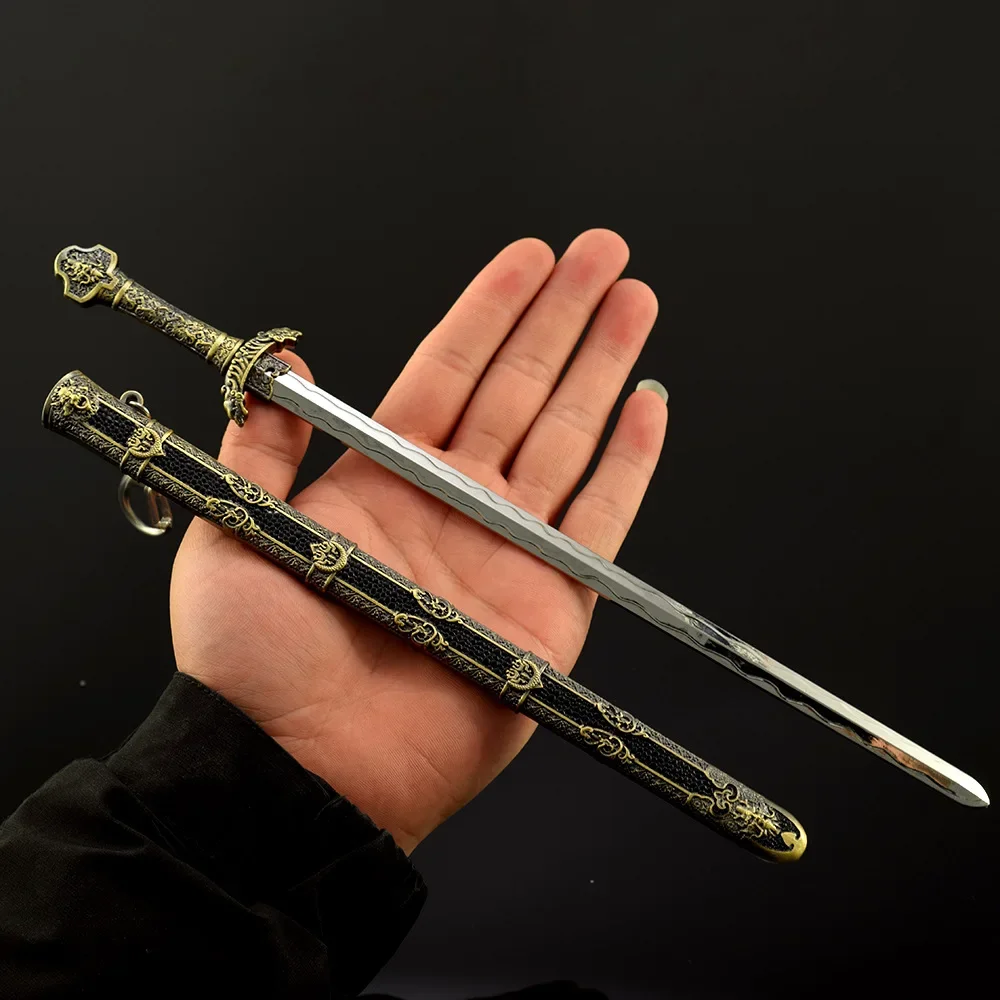 30Cm Heavenly King Sword, Chinese Ancient Famous Weapon King Sword, Metal Craft Model, Collectible Desk Ornaments Safe Boy Toy