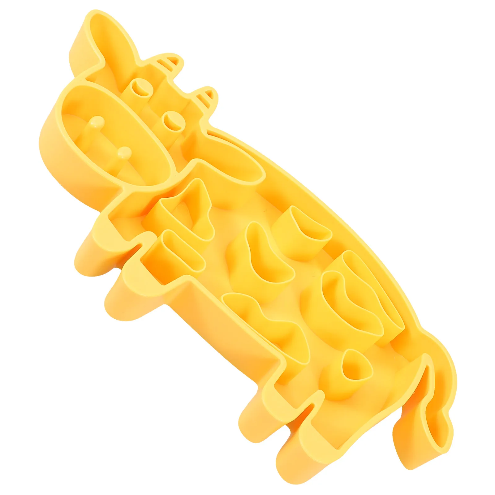 

Pet Slow Feeder Bowl Cats Dogs Anti Choking Yellow Small Size Easy Nonslip Base Large Capacity Fast Eaters Stylish