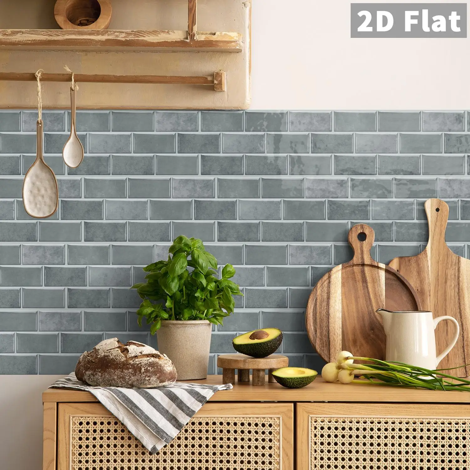 

Retro style gray wall sticker self-adhesive waterproof and heat-resistant suitable for home decoration and kitchen wall sticker