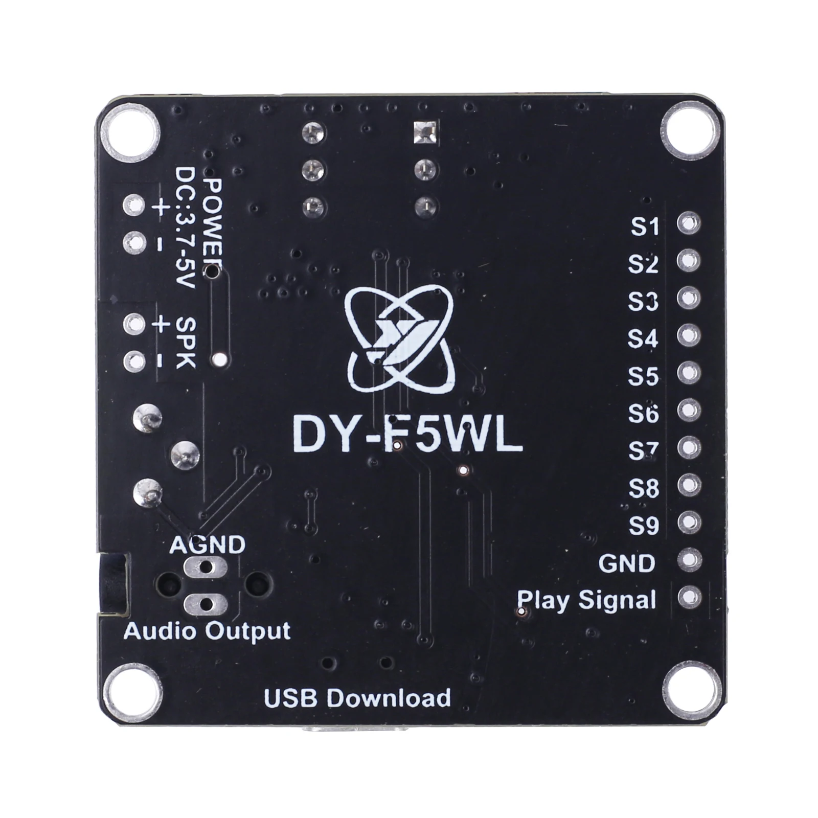 Mp3 Speler Geluidsmodule Voice Playback Board 5W Dc 3.7V/5V Muziek Eindversterker 32Mbit Flash Wav Uart Controller Voor Arduino