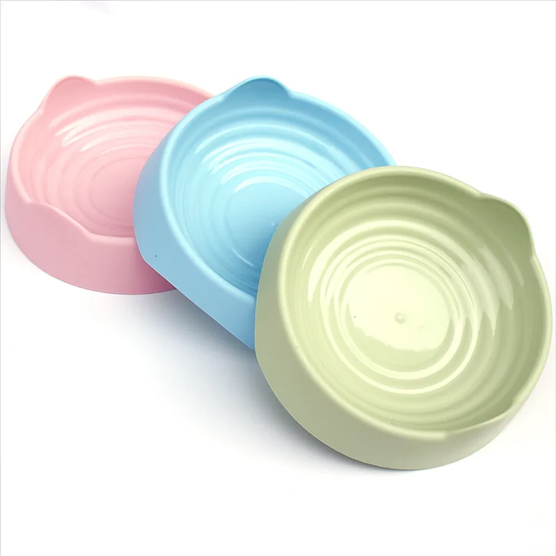 

Pet Feeding Bowl, Suitable for Dogs and Cats, with Cartoon-style Ear-shaped Rim, A Modern and Functional Pet Dining Accessory