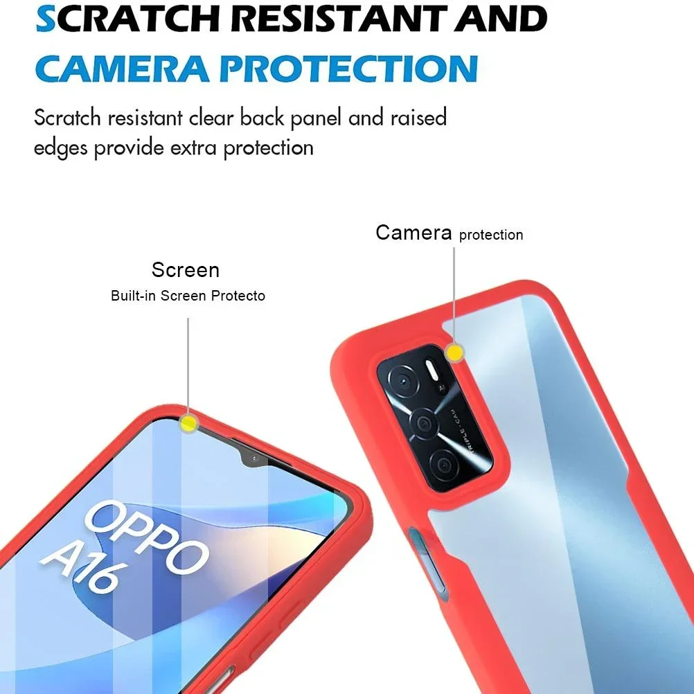 360 Full Screen Protection HD Transparency Phone Cover Case For OPPO A79 A96 A95 A94 A36 A76 A92 A93 A54 A77 Find X5 Pro 5G 4G