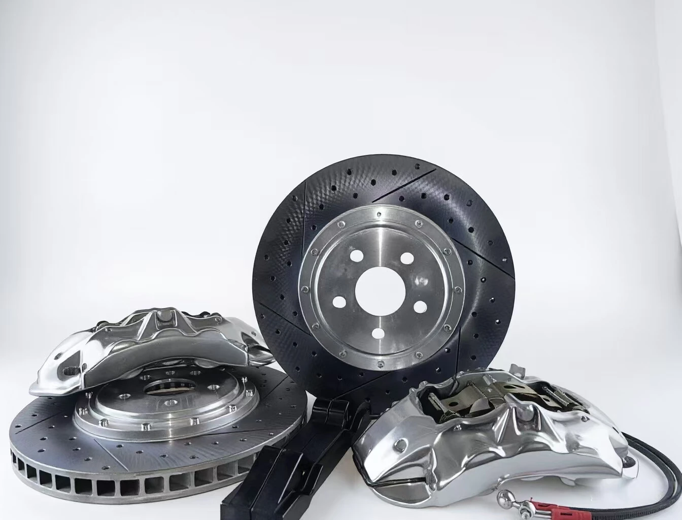 6 Pistons Remanufactured Front Brake Calipers with Customized Logo for Quattroporte-Retrofit/Upgrade