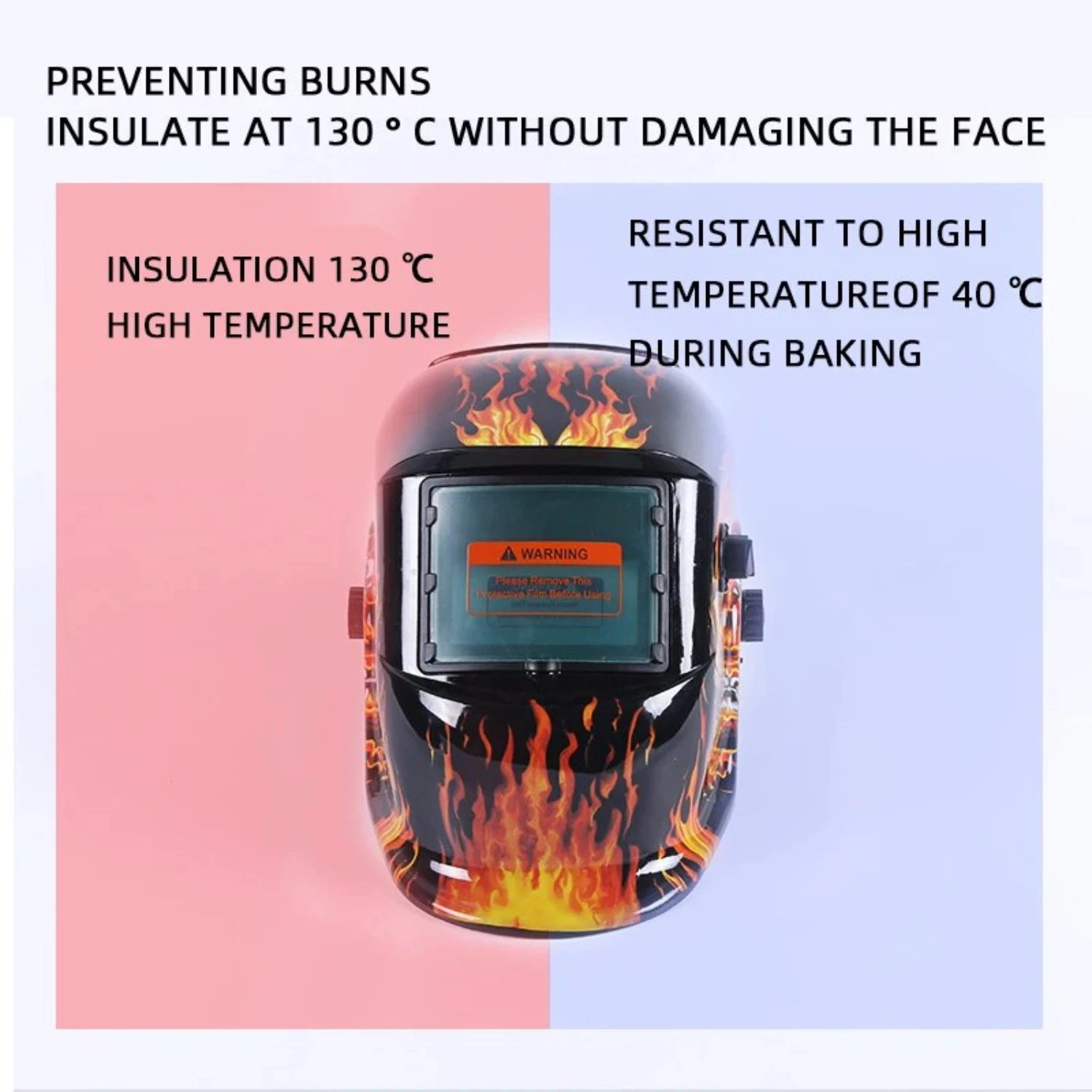 High Temperature Resistance Solar Automatic Color Headworn Welding Helmet - 1PC Lightweight Protective Welder Mask Hat