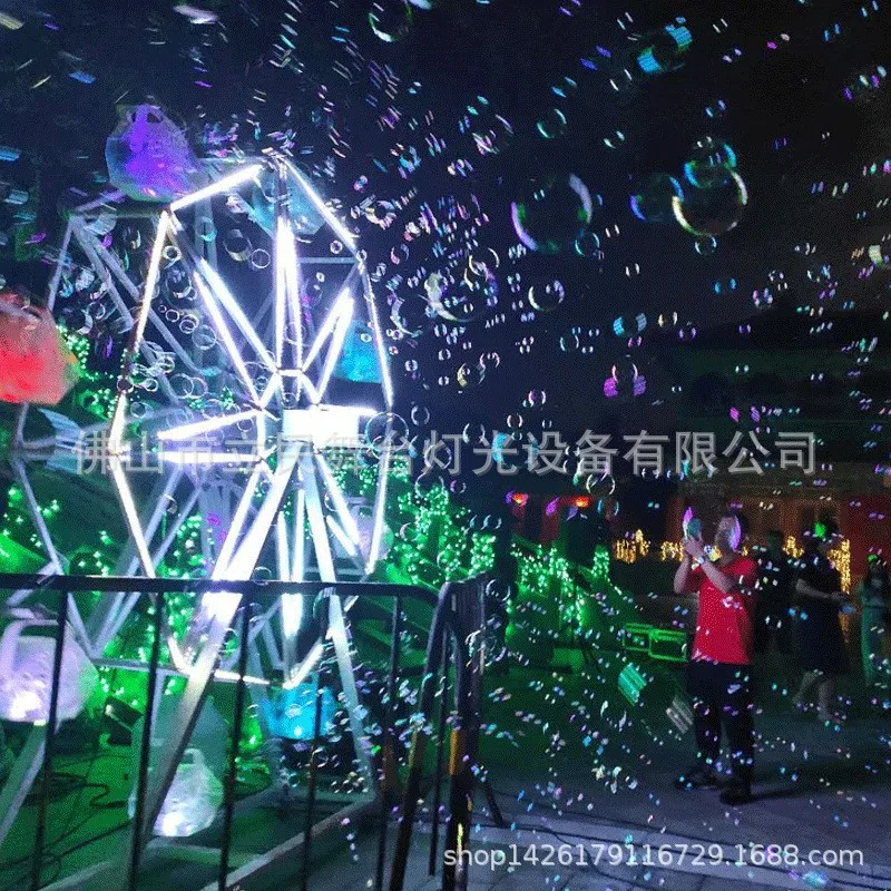 

Customized Large Bubble Machine 360 Degree Rotating Fully Automatic Bubble Blowing Outdoor Scenic Area Mall LED Ferris Wheel Bub