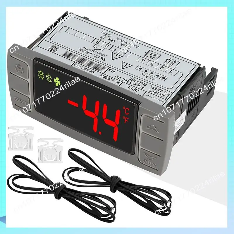 

A17Z XR02CX-4N1F1 Универсальный контроллер температуры, замена для коммерческого холодильника 120 В, 50-60 Гц с датчиком в комплекте