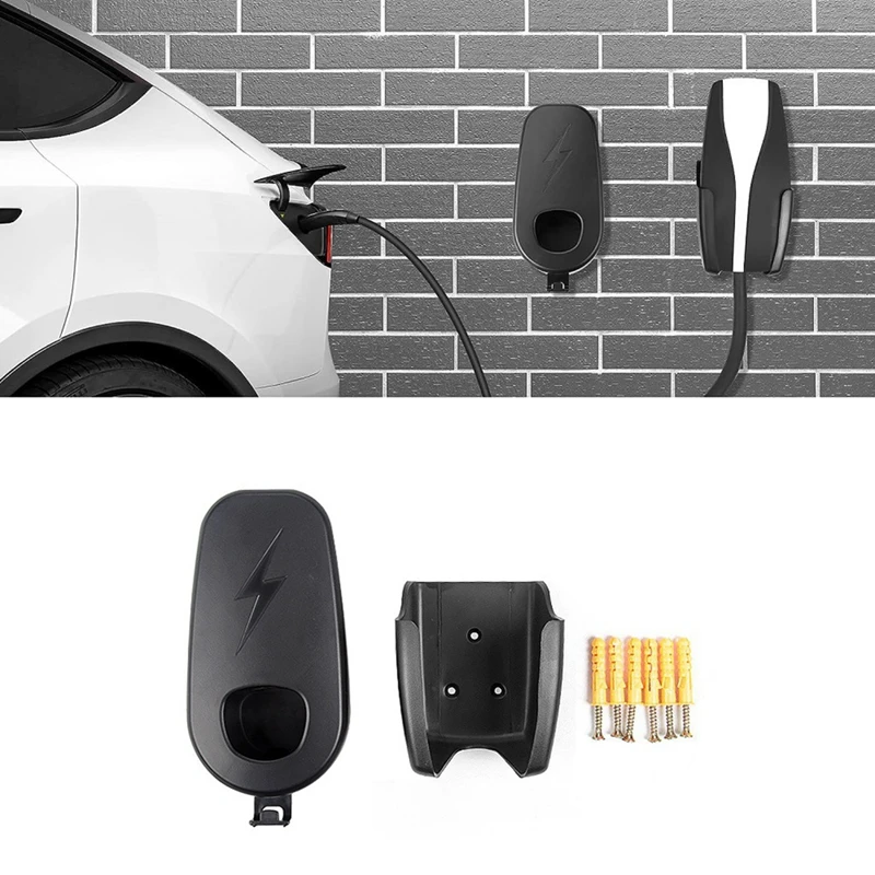 For Tesla Model Y 3 X S Charging Cable Holder Organizer - Car Charger Holder Wall Mount Connector With Chassis Bracket