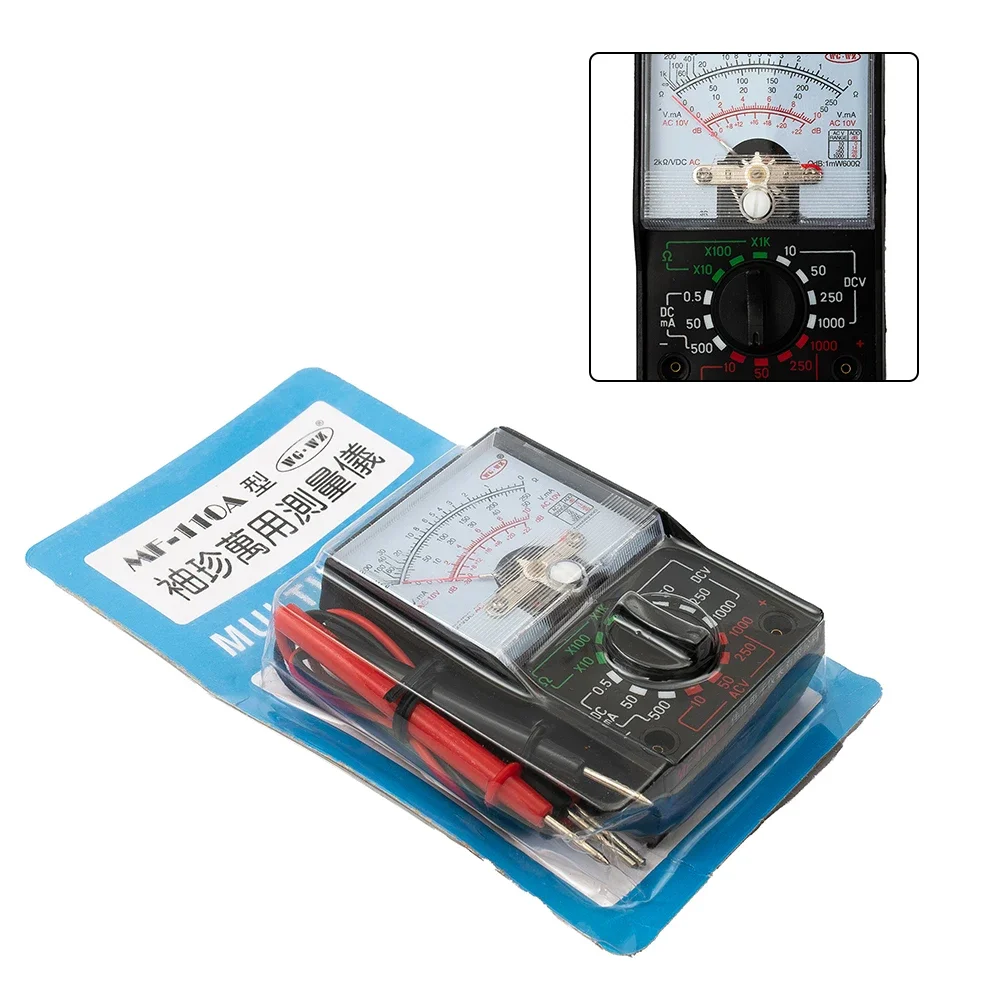 Voltmeter Analog Multimeter Tester Accessory Ammeter Meter AC/DC 1000V250mA MF-110A Ohmmeter Replacement High Quality Useful New