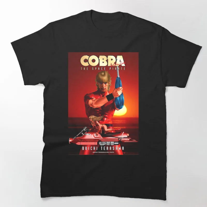 

Golden Gate The Space Adventure Cobra Anime t shirt Men's 100% cotton gift Tee Cool present Cartoon Sweatshirt All size Tops