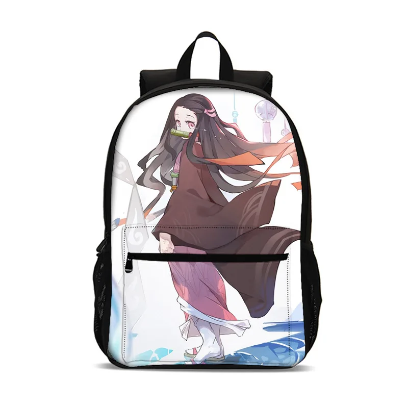 Kimetsu No Yaiba Kids Mochila 47cm/18.5inch Large Capacity Backpack School Supplies School Bag for Boys Girls Best Gift