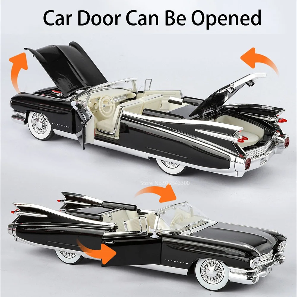 1:24 Eldorado Biarritz M8 Sportwagen Modell Spielzeug Legierung Diecast Sound Licht Zurückziehen Stoßdämpfung Miniatur Fahrzeug Kinder Geschenk