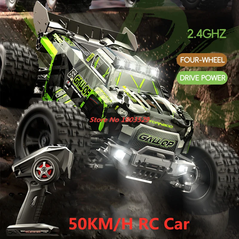 

50KM/H High Speed 2.4G 4WD RC Racing Car With LED Off Load Climbing Remote Control Cars Drift Racing Vehical For Kid Boy Gifts