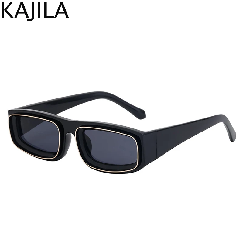 Fashion Small Rectangle Sunglasses Men 2026 Luxury Brand Vintage Low Square Punk Sun Glasses For Male Retro Eyewear Shades UV400