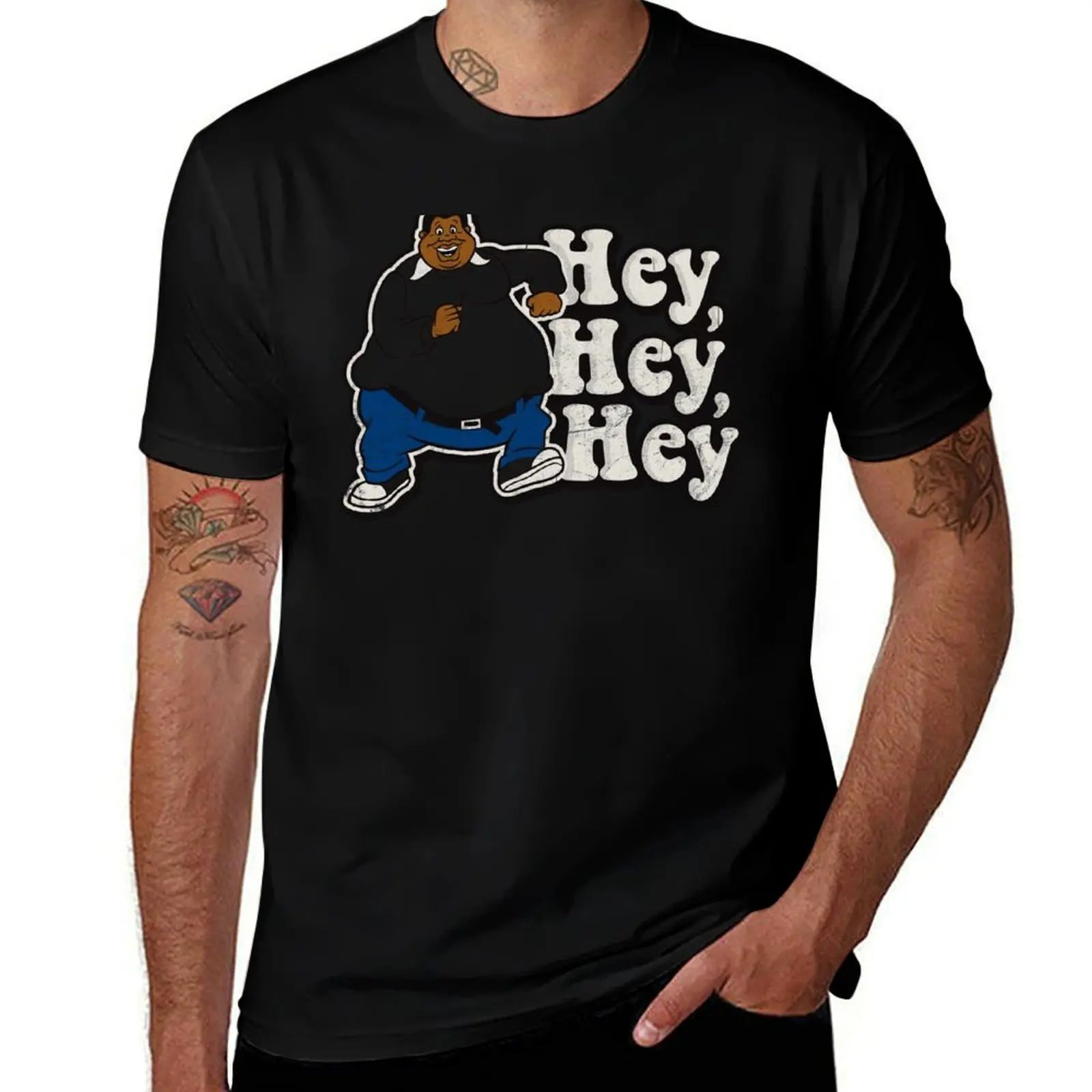 

Hey Hey Hey T-Shirt anime t shirts for man man t shirts cotton printed t shirts for man T-shirt