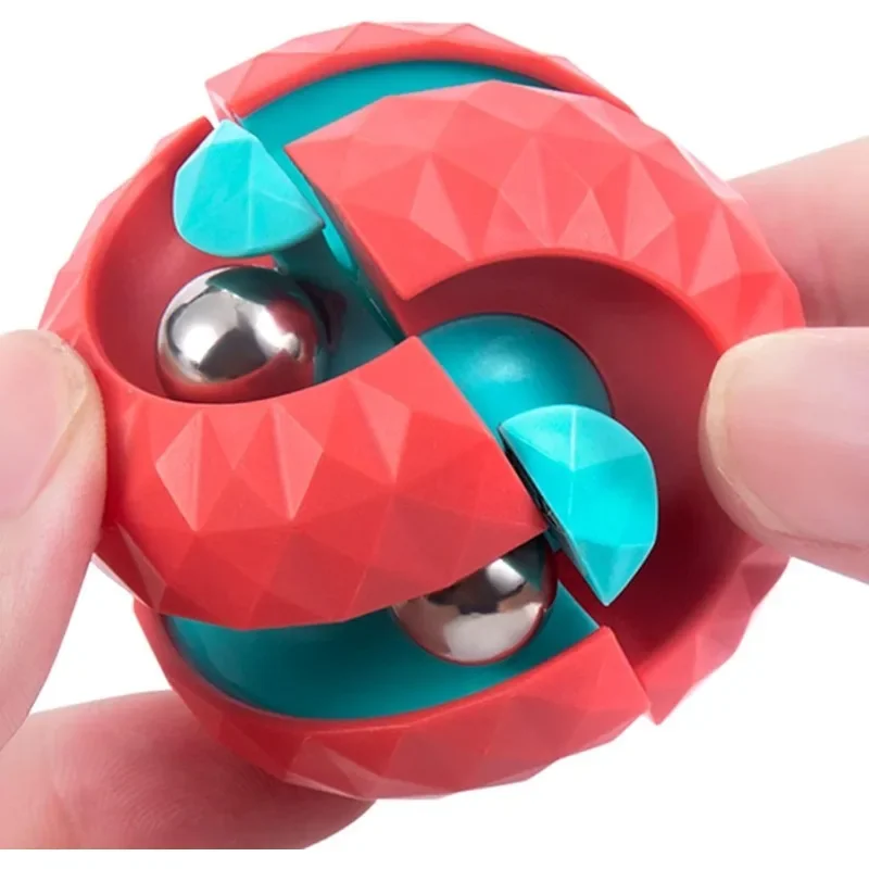 Unique Orbit Ball Fidget ของเล่นลูกปัด Track Infinity Cube ความเครียดบรรเทาลูก Creative Sensory ของเล่น ADHD เด็กผู้ใหญ่