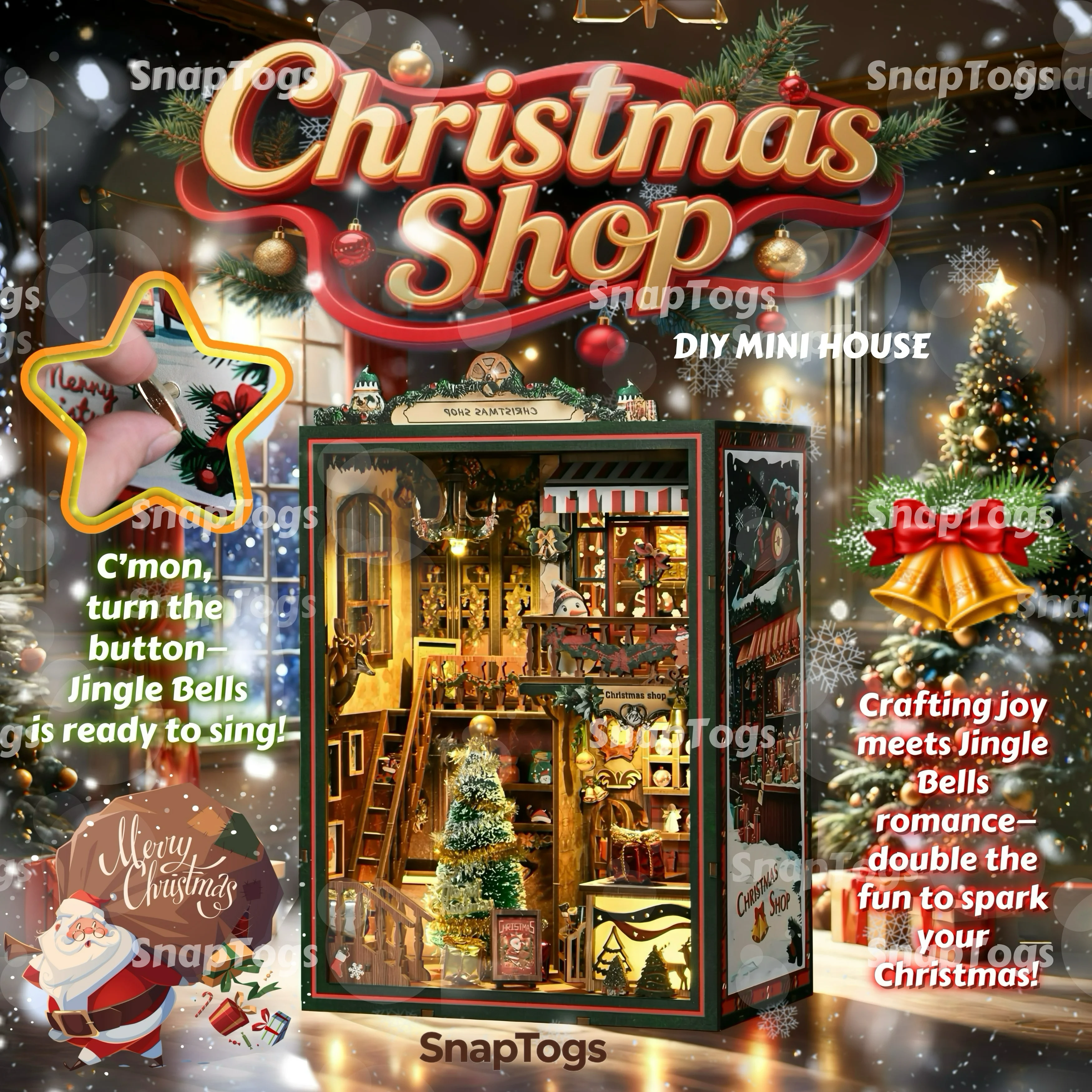snaptogs-kit-de-casa-en-miniatura-diy-para-tienda-de-navidad-caja-de-musica-libro-de-canto-y-giratorio-casa-de-munecas-hecha-a-mano-regalo-de-escena-de-navidad