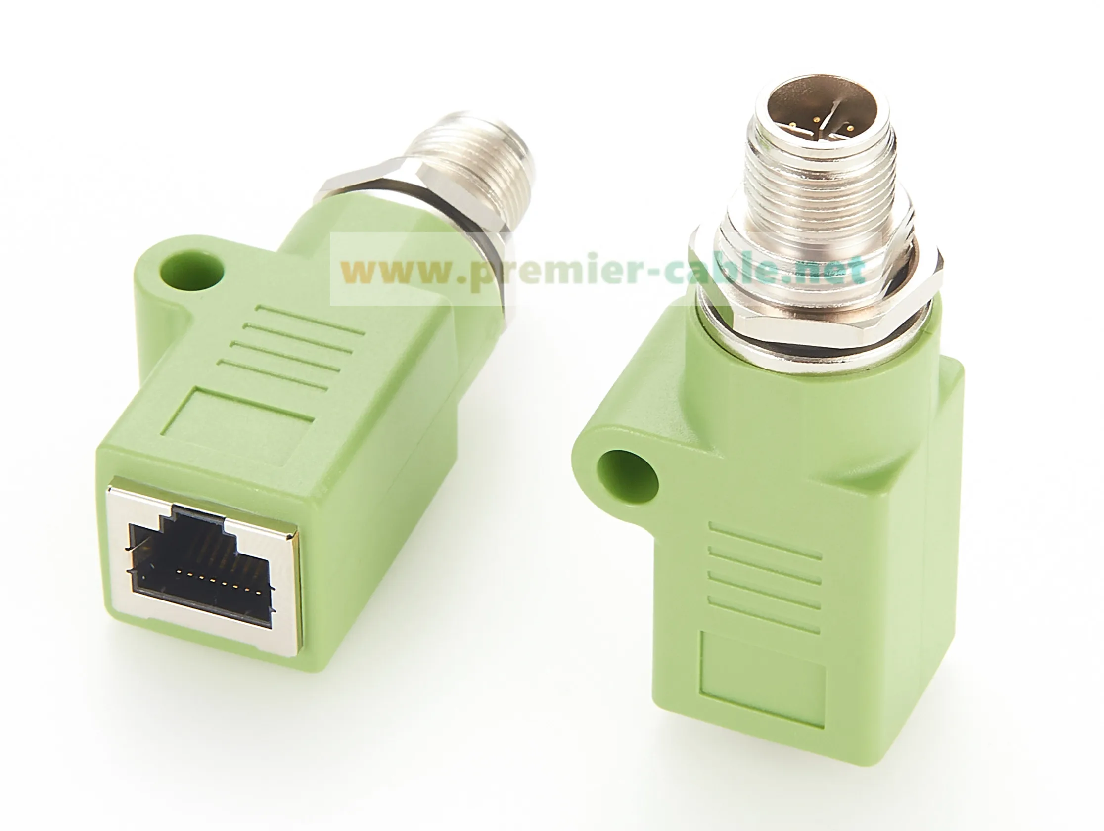 M12 X Code 8-Pin Buchse auf RJ45 Ethernet-Adapter IP67 abgeschirmte Einbaubuchse für Schalttafel, Durchgangssteckverbinder, runder Steckverbinder – Detail 6