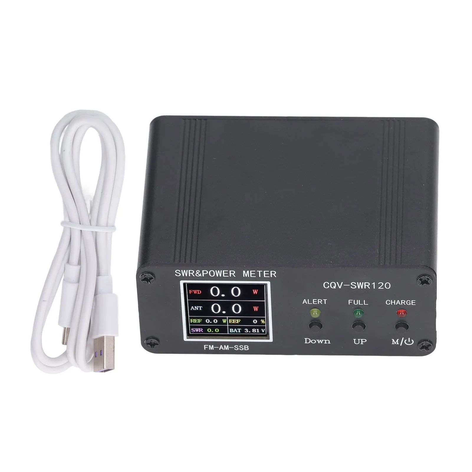 

SWR Frequency Meter SWR Meter SWR Tester SWR Power Meter 120W Digital Display Standing Meter Frequency Tester for FM AM SSB