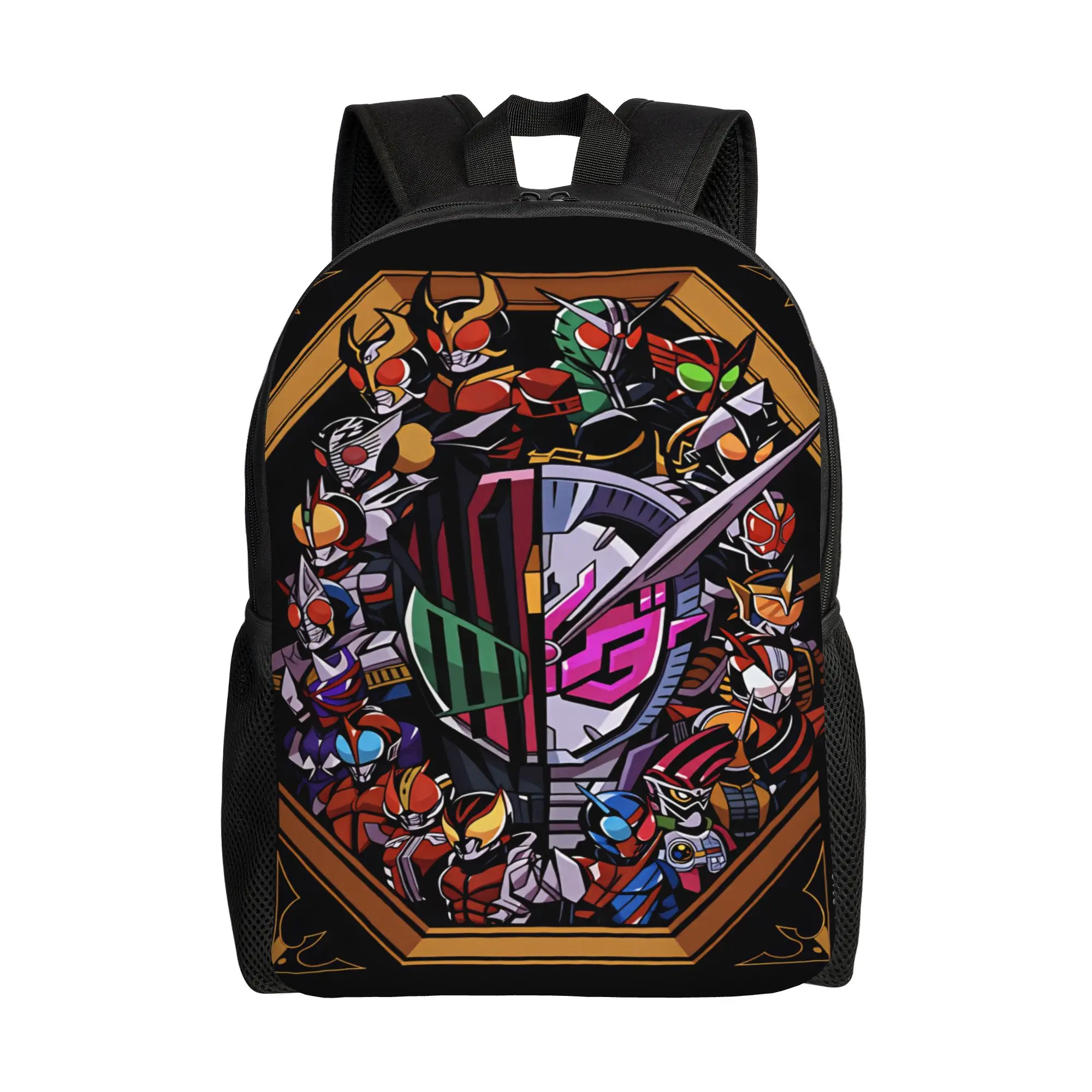 Kamen Riders Backpack  Workout Backpacks Unisex Casual School Bags Design Large Rucksack