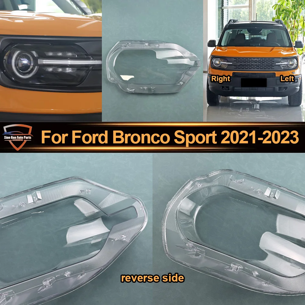 Car Accessories Foglight Lens Cover Fogs Lamp Shell Lampshade Transparent Shade Mask 2021 2022 2023 2024 For Ford Bronco Sport