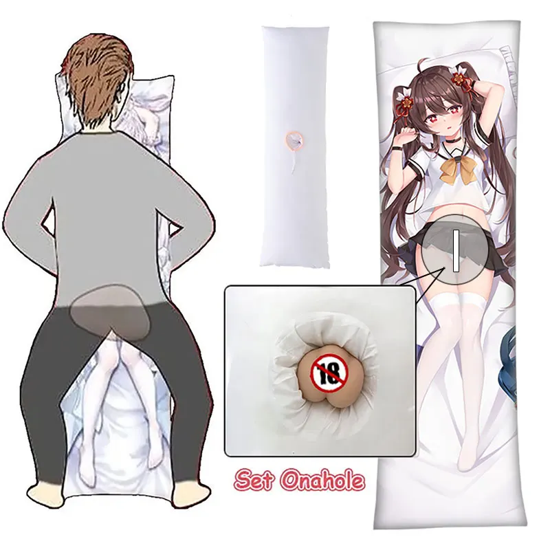 

Hu Tao Rem Dakimakura with Hole for Onahole Anime Sex Waifu Pillow Genshin Azur Lane Body Pillows