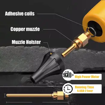 無線熱熔膠槍,可取代得偉18V電池,含10支11毫米膠棒,適用於手工藝品及DIY工具(不含電池) 8 最佳銷售 18v tacklife - №1