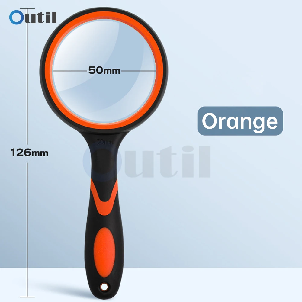 50mm 10X Magnifying Glass For Kids Seniors Handheld Reading Magnifier Magnifying Lens For Reading Science Nature Exploration