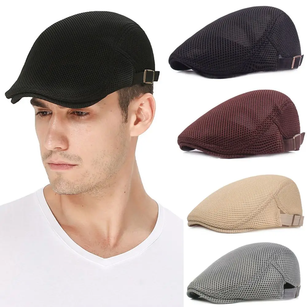Modische verstellbare Mesh-Golfmütze, atmungsaktive Schirmmütze, Baskenmütze