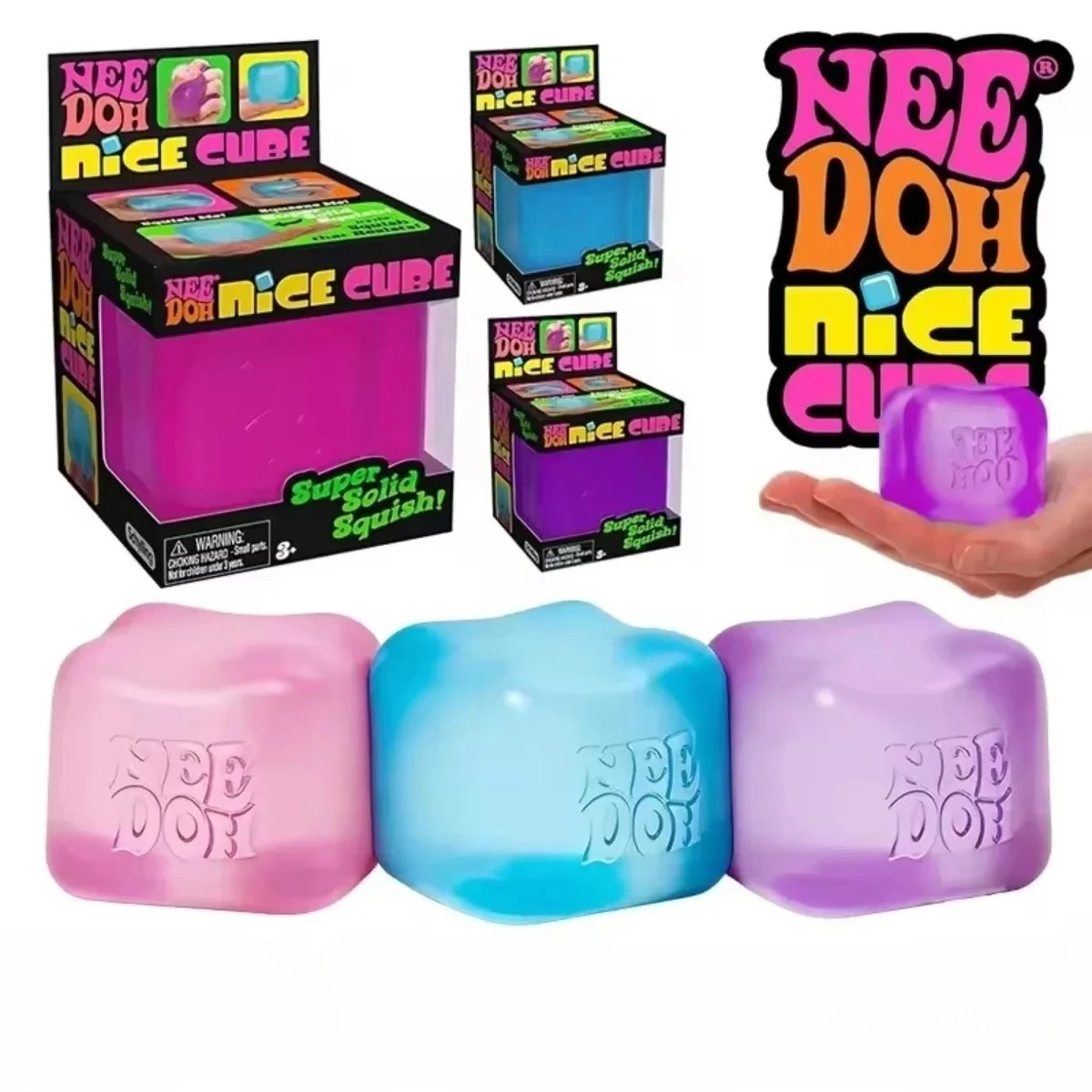 2026 New Hot Sensory Playdough Block Square Anti-Stress Stress Relief Toy Jigsaw Puzzle Souvenir Gift for Kids and Adults