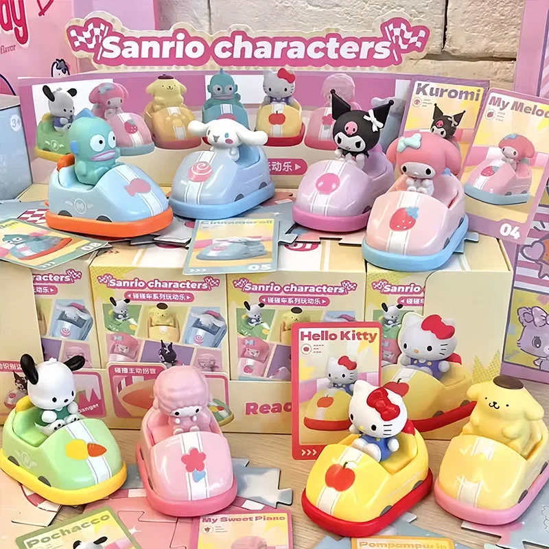 

Подлинный бампер Sanrio, автомобильная серия, планшетофон, картинка, художественная игрушка, кавайная таинственная коробка, настольное украшение, модель, игрушки в подарок