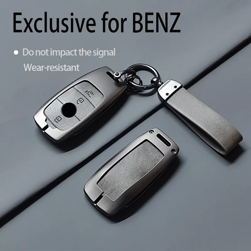1 Set Zinc Alloy Car Remote Key Case Cover for Mercedes Benz E C S GLC Class E200 E400 E63 W213 S550 C260 Keyless Keychain Shell