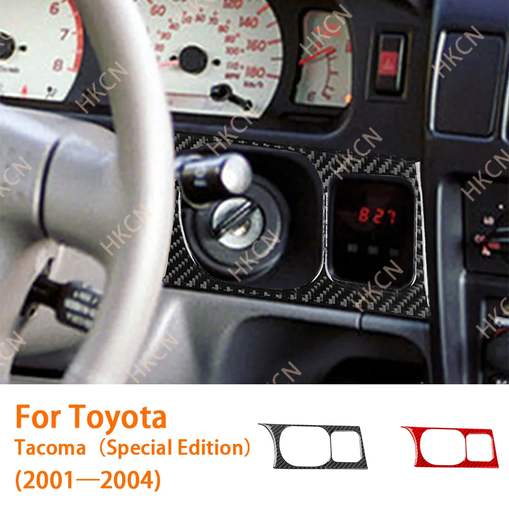 Carbon Fibe Ignition Key Hole Panel Car Accessories Interior Cover Trim Sticker For Toyota Tacoma 2001—2004—Special Edition