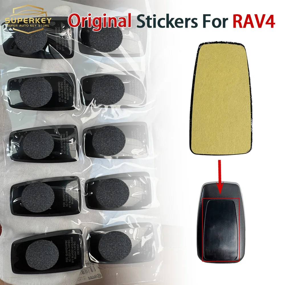

SUPERKEY Original Stickers For Toyota RAV4 Smart Car Key Shell case back 8990H-0R030 HYQ14FBC HYQ14FLA 1551A-14FBC 1551A-14FLA