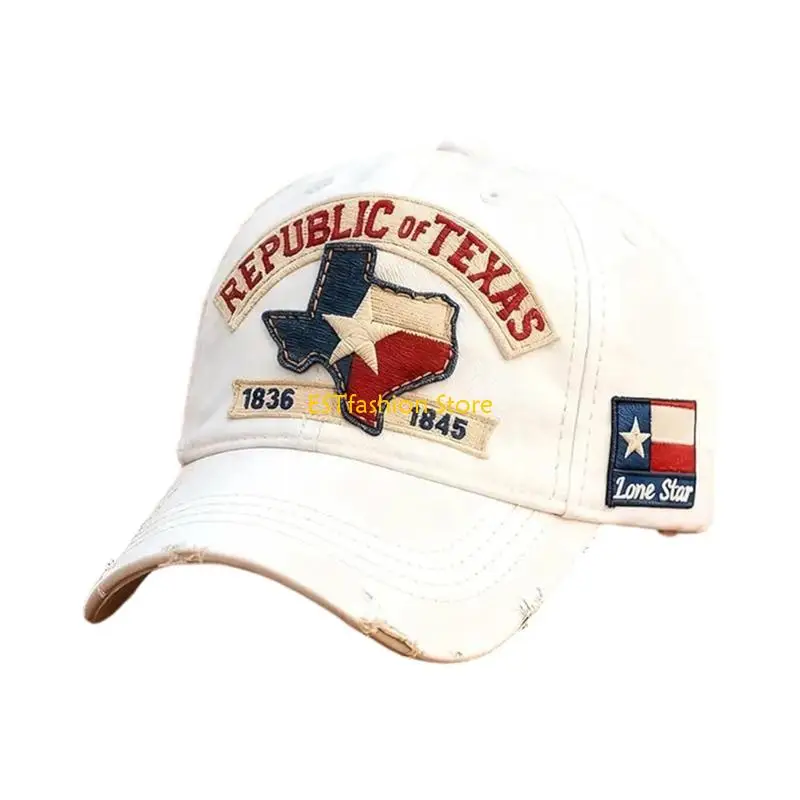 Y5GC Fashionable Unisex Baseball Hat With Embroidered Lettering And Contrast Stitching