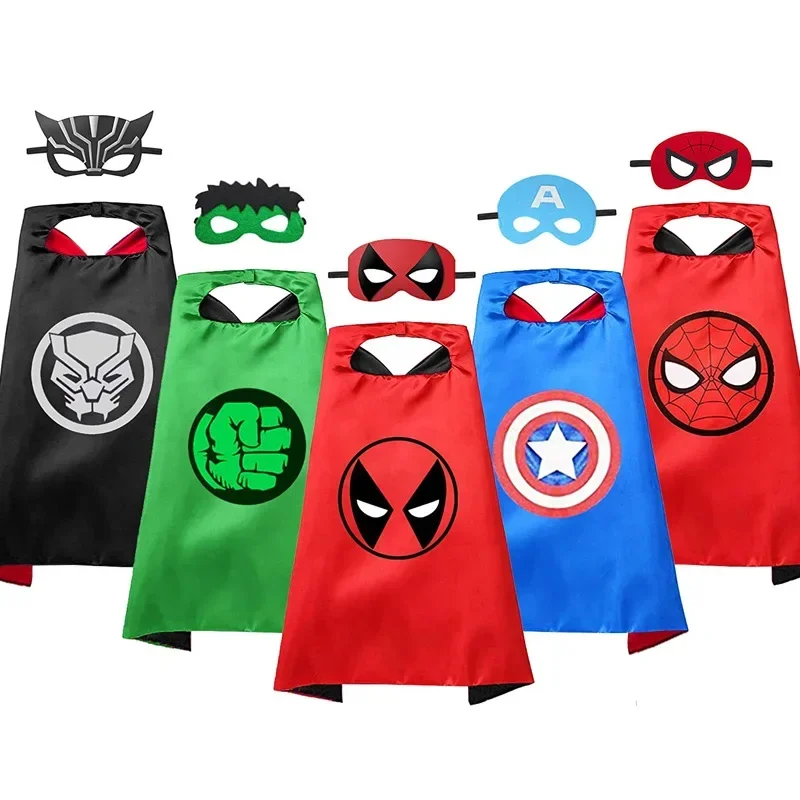 Superhero Cape  Spiderman Mask Cape Anime Cosplay  Costume  Holiday Carnival Gift Anime Cosplay