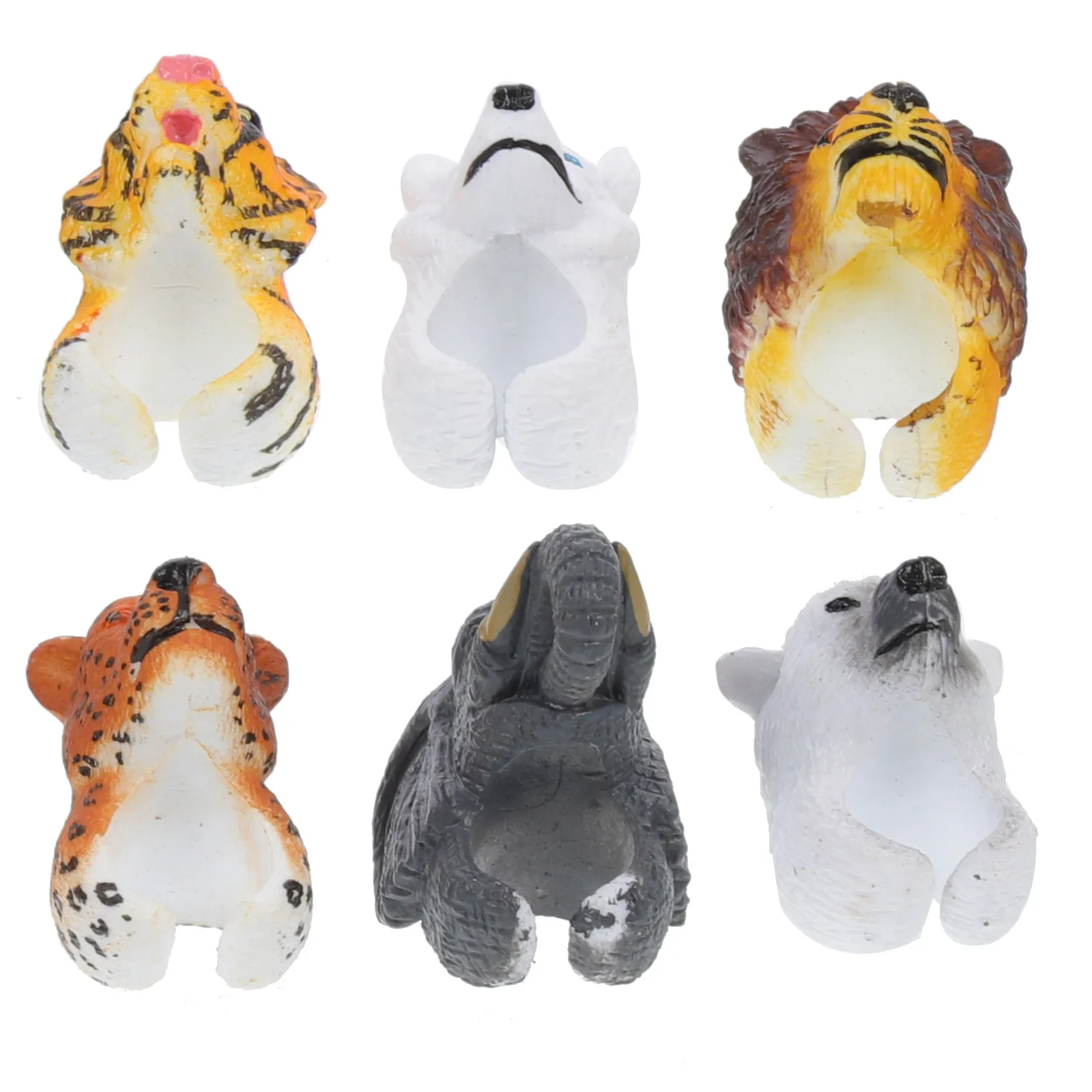 

6Pcs Dinosaur Animal Rings Kids Party Favors Goodie Bags Fillers Classroom Prizes Plastic Finger Ring Gifts Kids Rings