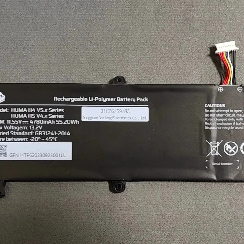 New For Sony Vaio 575983 3ICP6/59/83 Laptop Battery 11.55V 4780mAh 55.2Wh For Huma H4 V5.X H5 V4.X Series Netbook