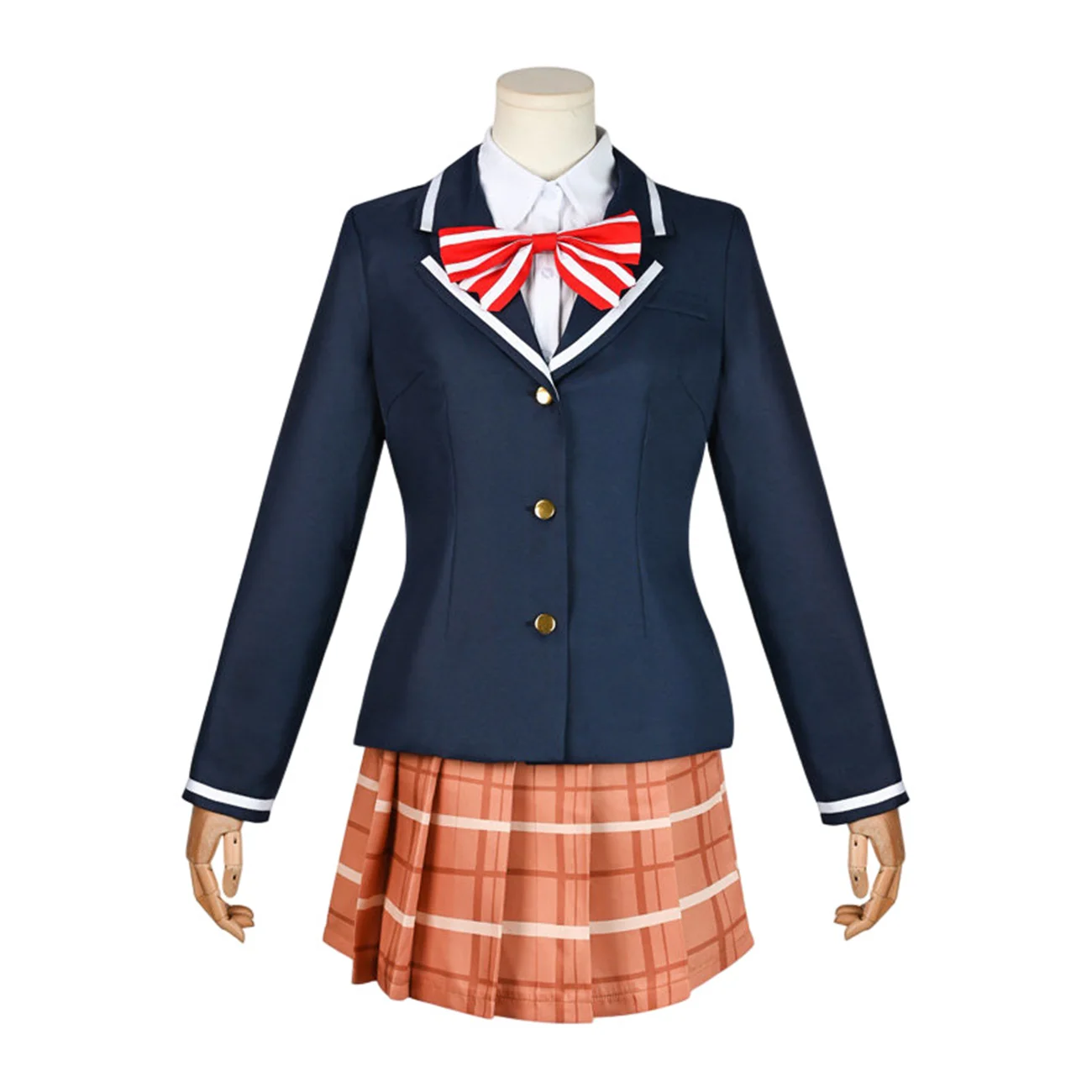 

Hemixush Anime COS Shiina Mahiru Cosplay Costume School Uniform Full Set Unisex Suit